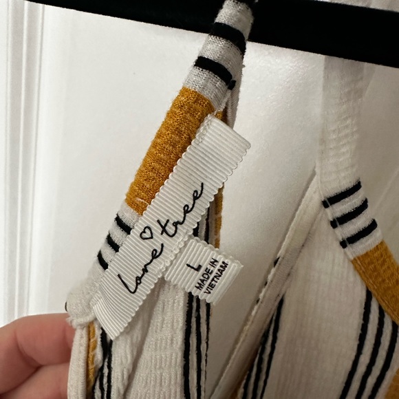 striped spaghetti strap romper - Picture 3 of 3